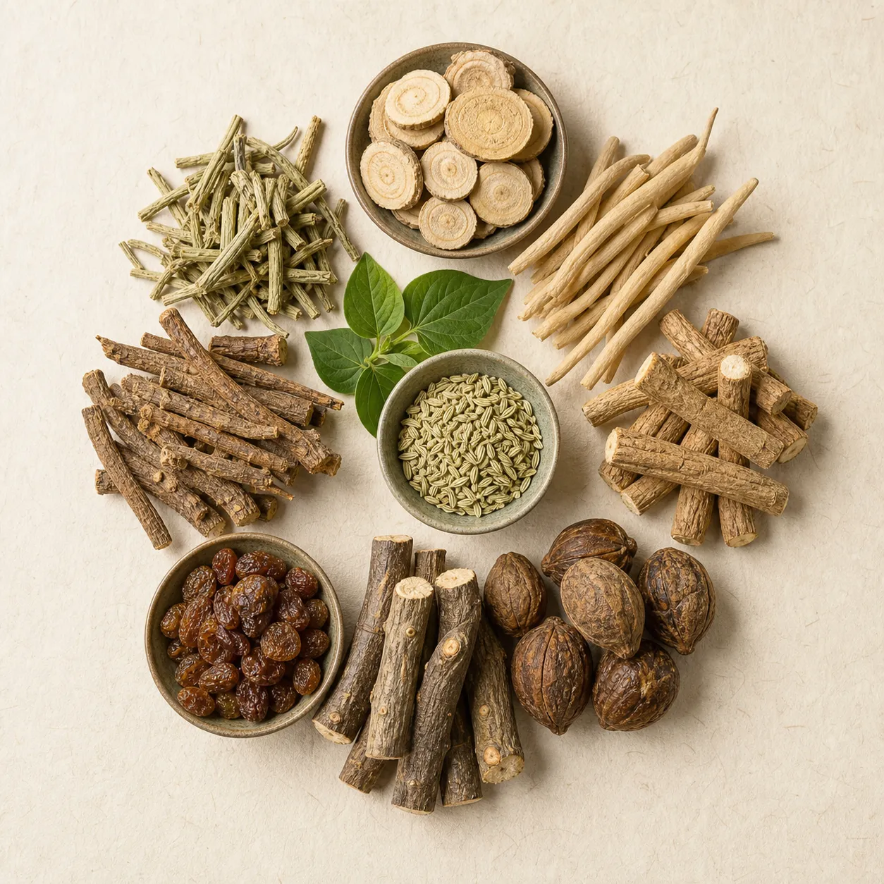 Ayurvedic herbs and natural ingredients